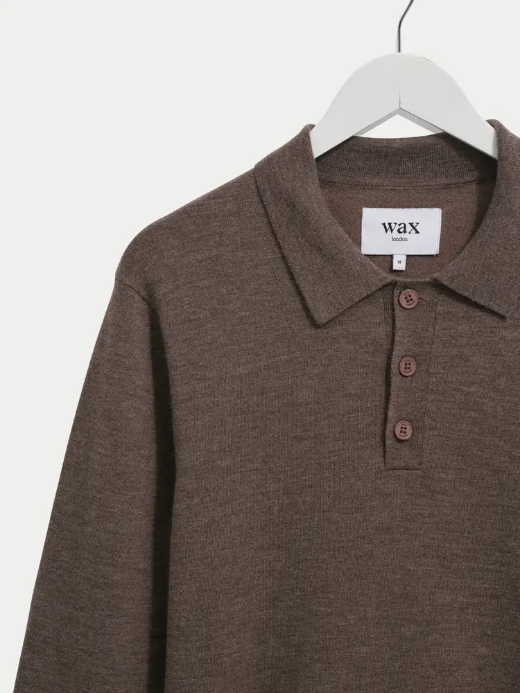 Wax London Oban Worsted Wool Brown Marl