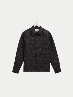 Wax London Whiting Overshirt Camo Jacquard