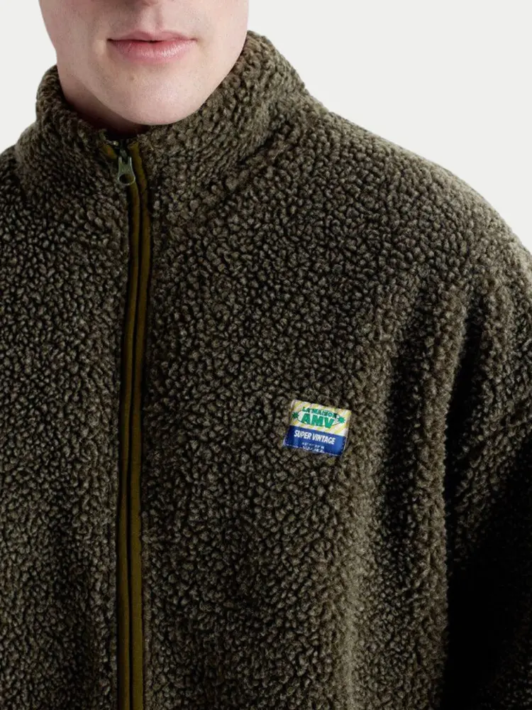 American Vintage Hoktown Fleece Jacket Green