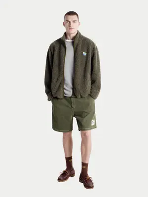 American Vintage Hoktown Fleece Jacket Green