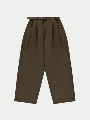 Kappy Two Tuck Wide Pants Brown