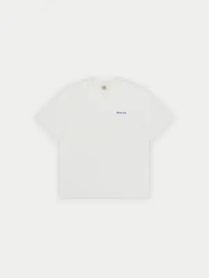 Kappy Slub Cotton Half T-shirt White