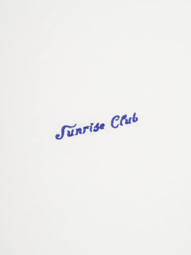 Kappy  Slub Cotton Half T-shirt White