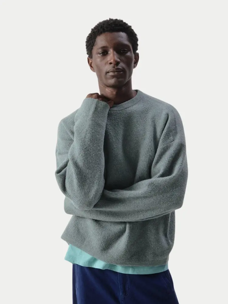 American Vintage Damsville Sweater Granite Melange