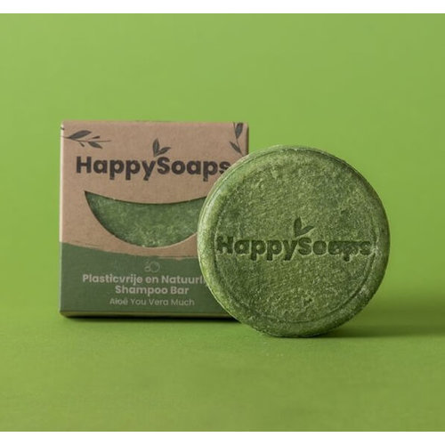 HappySoaps Shampoo Bar - Aloe You Vera Much (AntiRoos & Vet Haar)