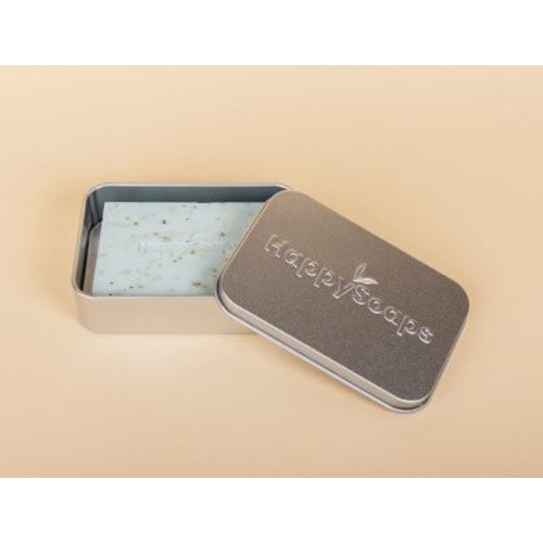 HappySoaps Bewaar & Reis Blikje - Grote Bar (Rechthoek) HappySoaps Bewaar & Reis Blikje - Grote Bar (Rechthoek)