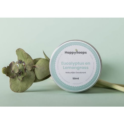 HappySoaps Natuurlijke Deodorant - Eucalyptus & Lemongrass HappySoaps Natuurlijke Deodorant - Eucalyptus & Lemongrass