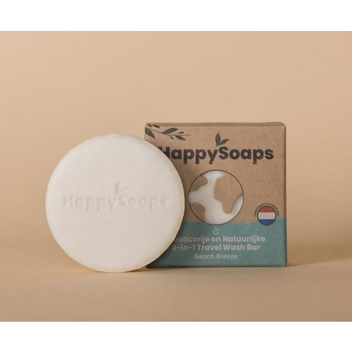 HappySoaps Travel Wash Bar 3-in-1 (Beach Breeze) HappySoaps Travel Wash Bar 3-in-1 (Beach Breeze)