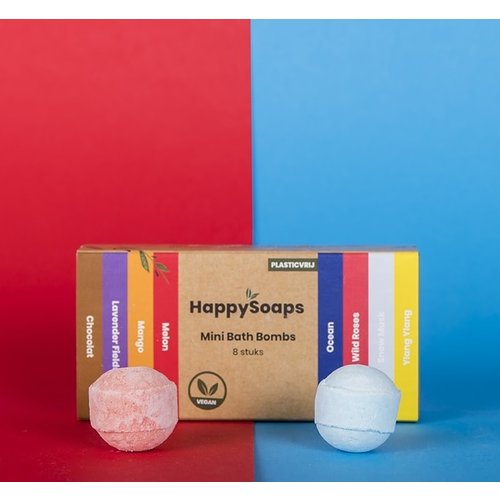 HappySoaps Mini Bath Bombs - Herbal Sweets (8 st.) HappySoaps Mini Bath Bombs - Herbal Sweets (8 st.)