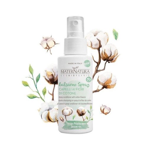 MaterNatura Leave-in conditioner - Anti Klit Spray (Cotton Flowers) MaterNatura Leave-in conditioner - Anti Klit Spray (Cotton Flowers)
