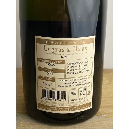 Champagne Legras & Haas Rosé