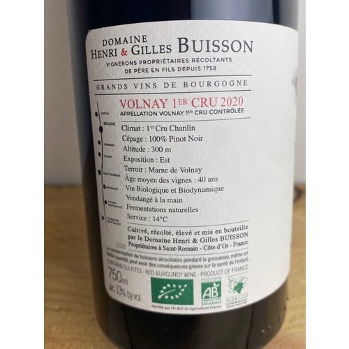 Domaine Henri & Gilles Buisson Volnay 1er Cru Les Chanlin