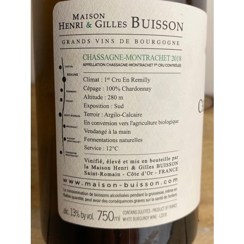 Domaine Henri & Gilles Buisson Chassagne Montrachet 1er Cru En Remilly