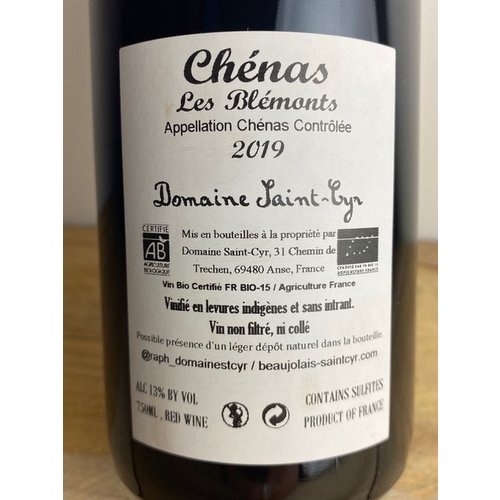 Domaine Saint-Cyr Chenas Les Blemonts