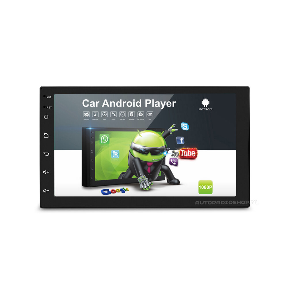 Player auto 7168, 2DiN, Radio FM, Navigatie, GPS, Android 9.1, 1