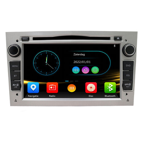 2DIN autoradio met CD/DVD Bluetooth, USB en Navigatie. (Handsfree bellen)