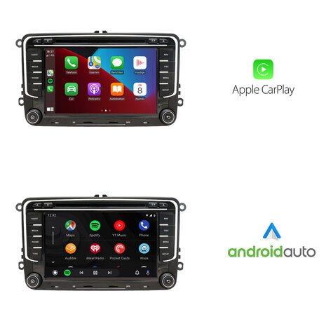 Autoradio Carplay Android Pour Volkswagen, Seat, Skoda