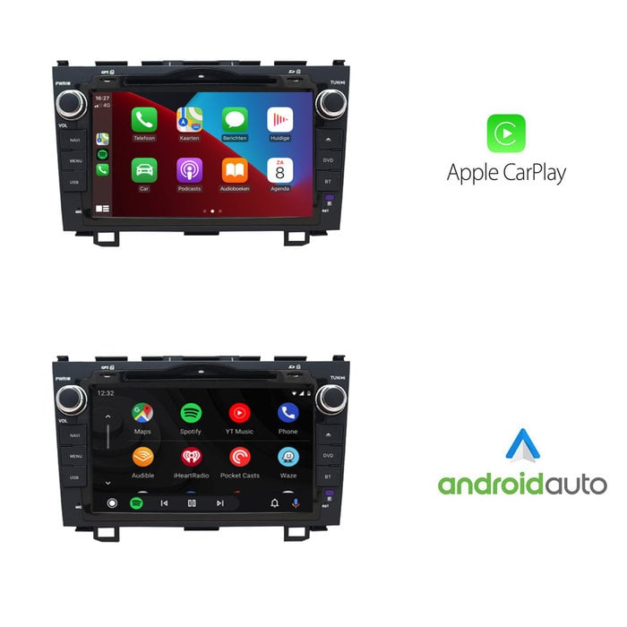 Honda CRV Autoradio Draadloos Carplay Android auto Caraudiogigant.nl