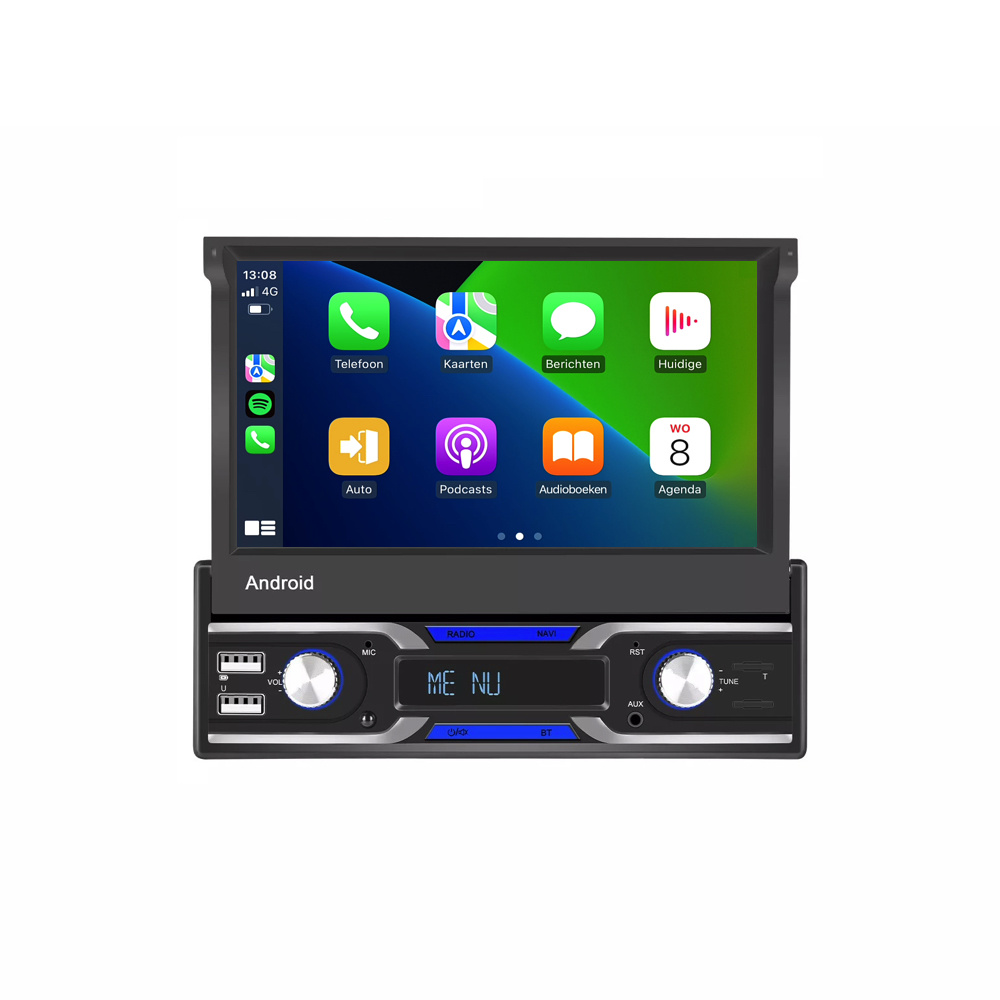 1Din Autoradio | Apple Carplay | Android Auto | USB, Aux, Bluetooth -  Caraudiogigant.nl
