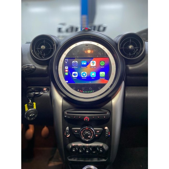 Mini Cooper CarPlay Autoradio 2006 t/m 2013 Android Auto Caraudiogigant.nl