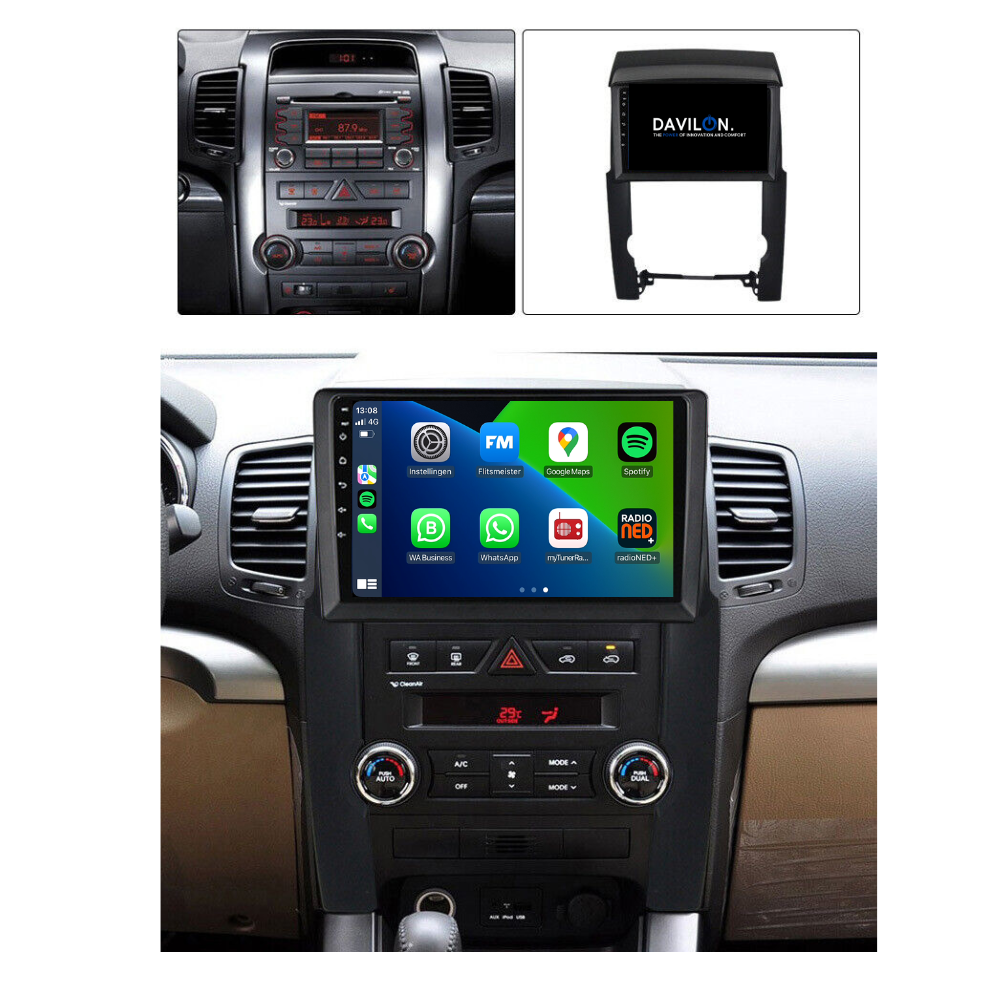 Kia Sorento CarPlay Autoradio 2010 t/m 2012 Android Auto Caraudiogigant.nl