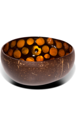 P'TIT POT MOTHER OF PEARL COCONUT BOWL - ORANJE MET PARELMOER