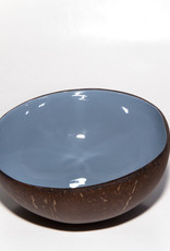 P'TIT POT LACQUER COCONUT BOWL - GRIJS-BLAUW