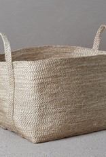 THE DHARMA DOOR LARGE JUTE BASKET - NATURAL