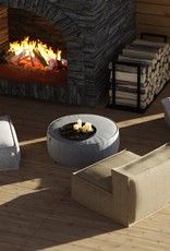 ROOLF LIVING SILKY ROUND POUF - GREY