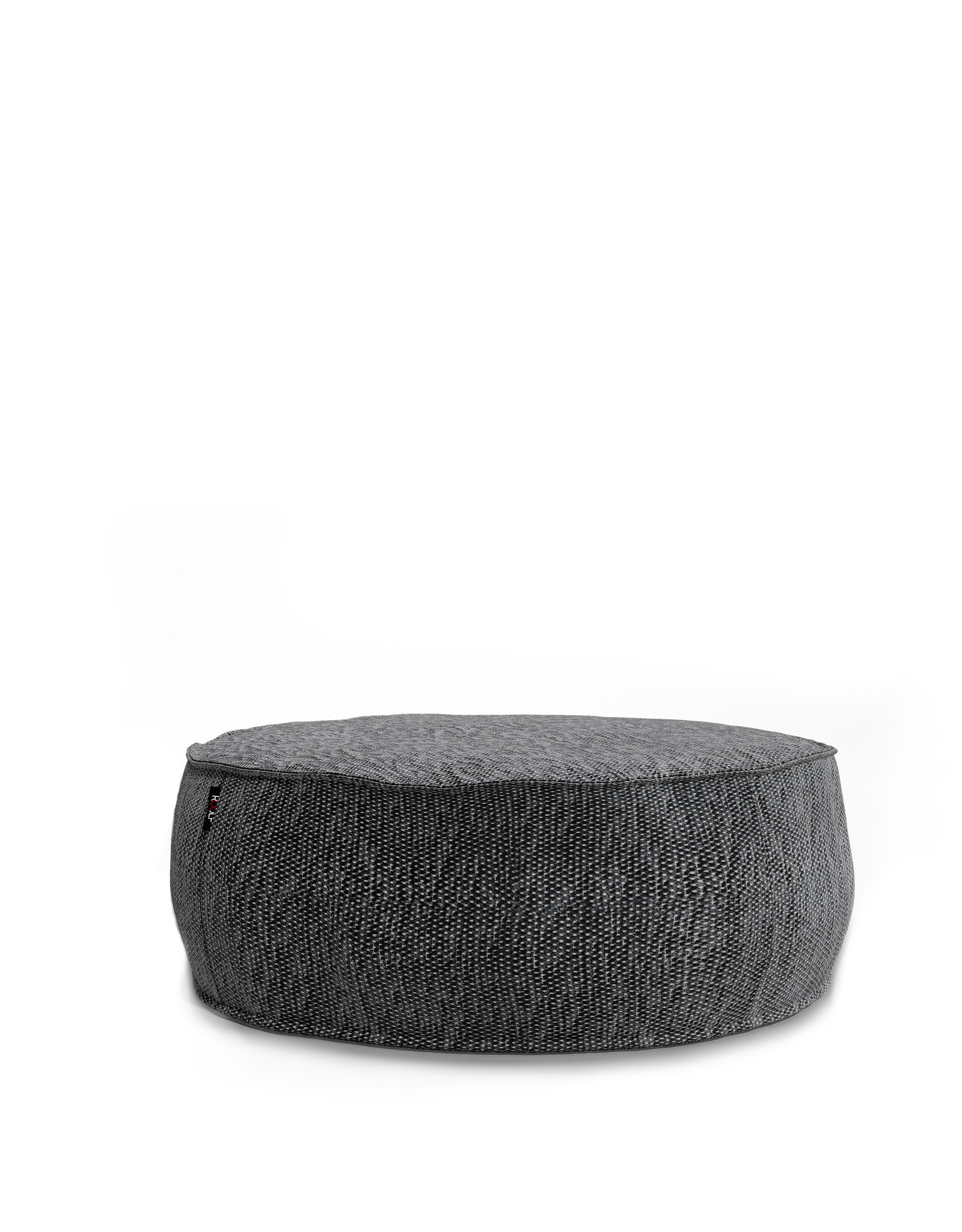 ROOLF LIVING SILKY ROUND POUF - GREY