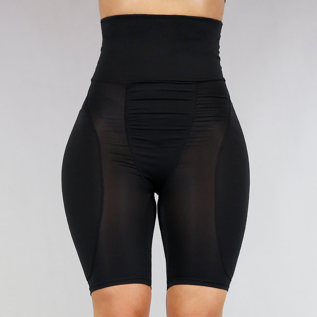 Schwarze Ultra High Waist Butt Lift Hip Pants