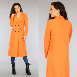Lange orange-Blazer-Jacken