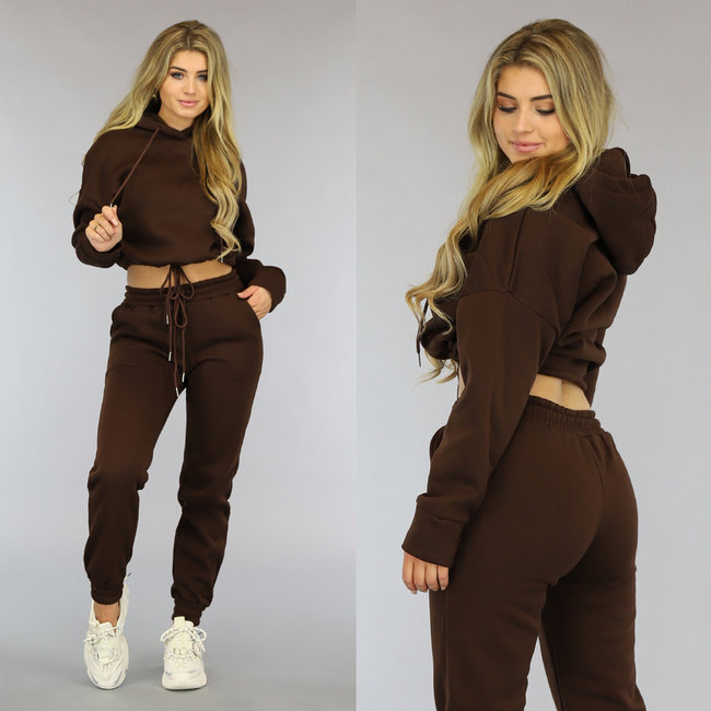 OP=OP! Braunes Jogger-Set mit Kapuzenpulli