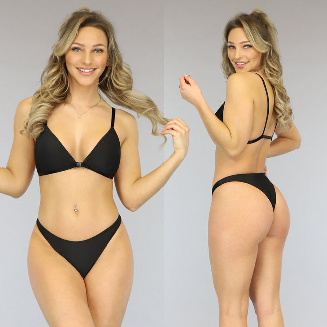 Basic Schwarz Cheeky Bikini unten