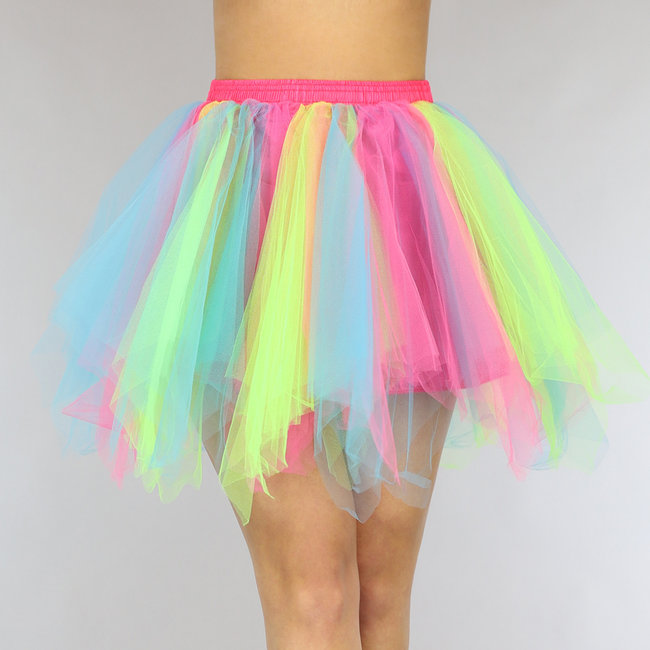 Neonfarbenes mehrfarbiges Tutu