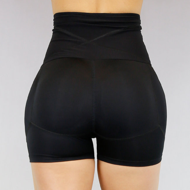 Schwarze Shaping Butt Lift Pants mit Waist Trainer