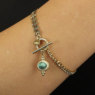 BF2023 Blattgold-Armband mit Link