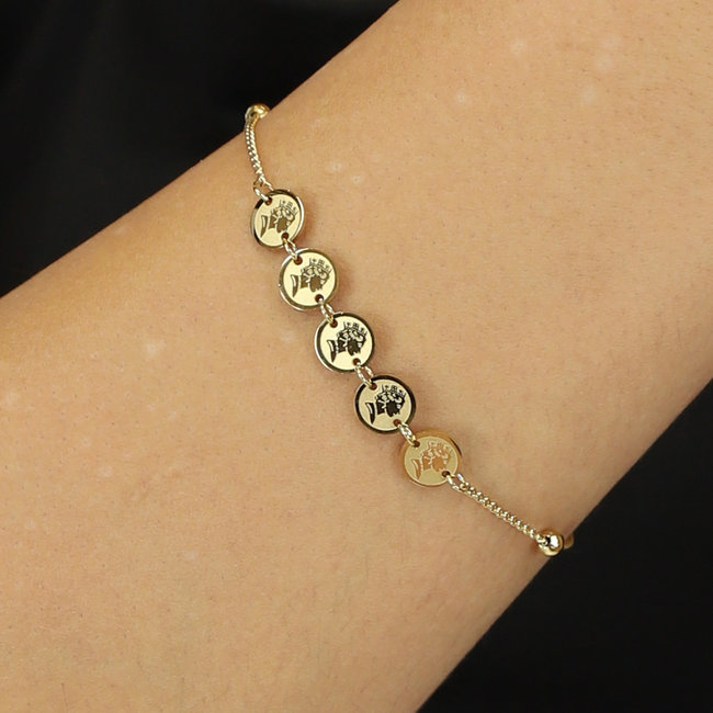 Armband mit fünf Goldmünzen