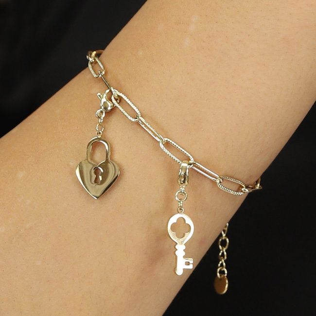 BF2023 Gold Key To My Heart-Armband