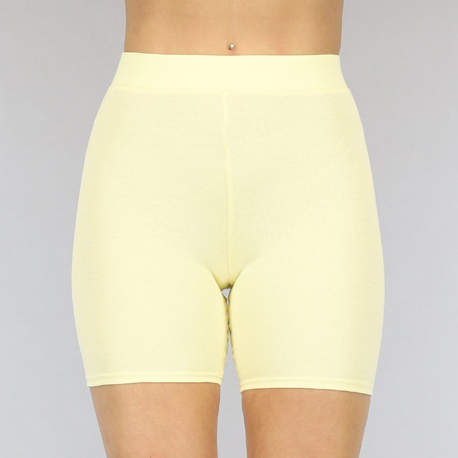 SALE Basic Light Yellow Cycle Short