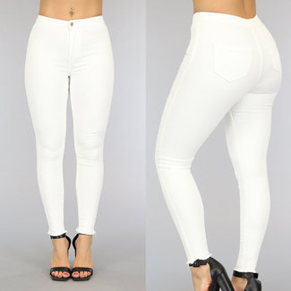 OP=OP! Basic Off-White Jeans Jeggings mit hoher Taille