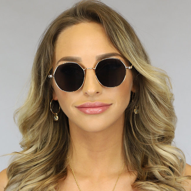 Luxussonnenbrille mit runden Gläsern