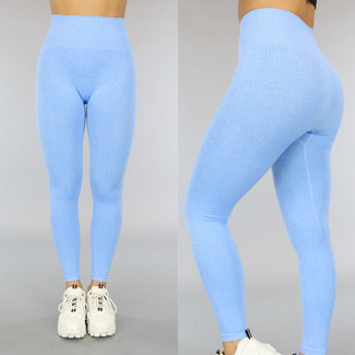 Blaue Sport-Leggings