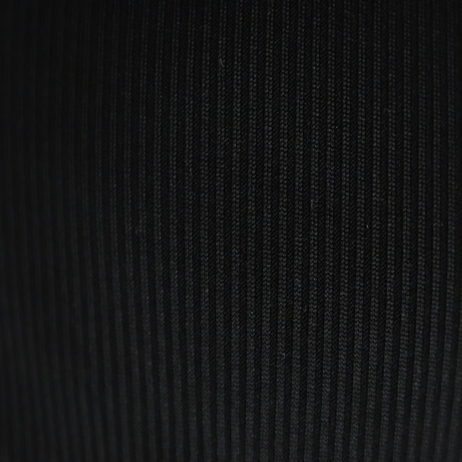 Schwarzes Bikini-Unterteil mit Rippstoff