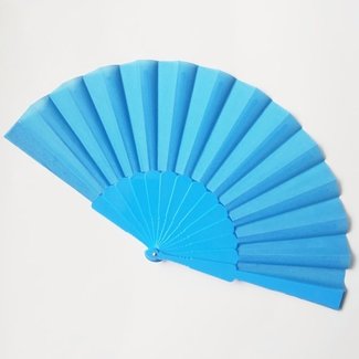 Stilvoller Plastikfächer Blau