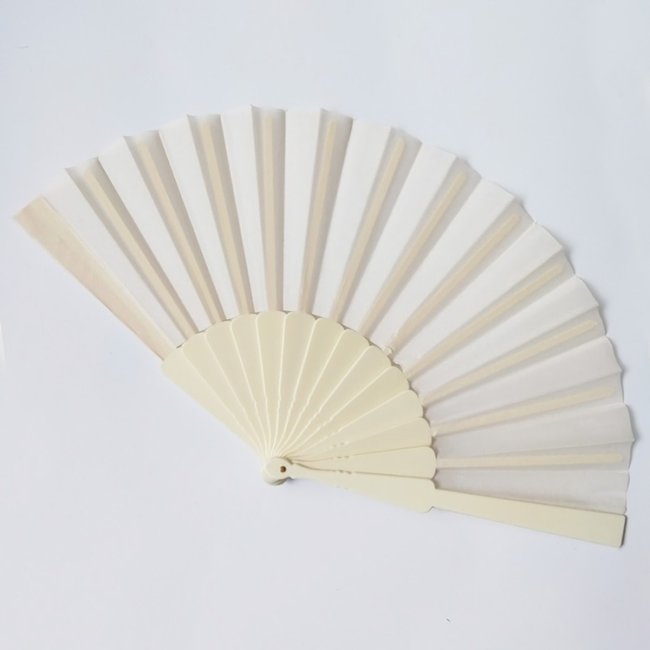 Stilvoller Plastikfächer Beige