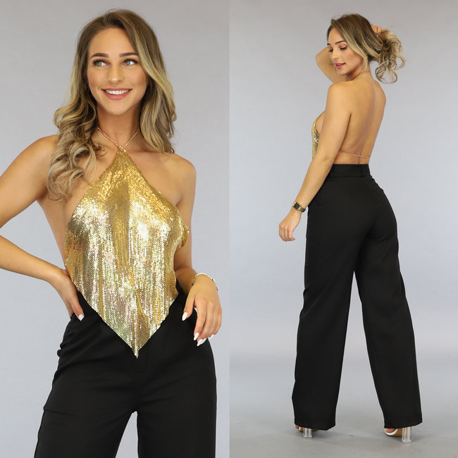 Goldmünzen Crop Top