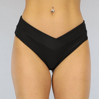 SALE80 Einfaches schwarzes Bikini-Unterteil