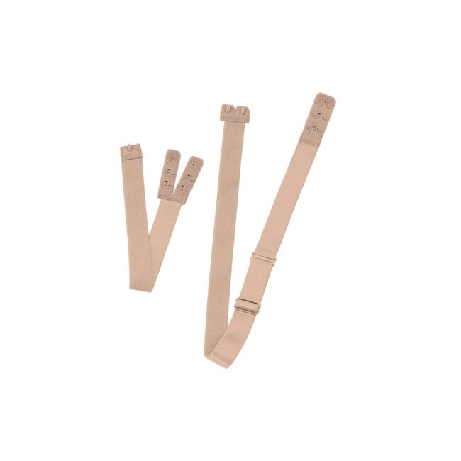 Bye Bra Low Bra Back Straps Set mit 2 Haken und 3 Farben
