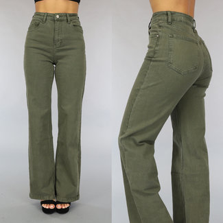 OP=OP! Grüne Straight Leg Jeans